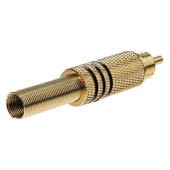 Wtyk RCA pozłacany||Kable i złącza