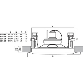RP 91 Głośnik sufitowy z transformatorem dwudrożnyDEXON|DEXON|Sufitowe 2