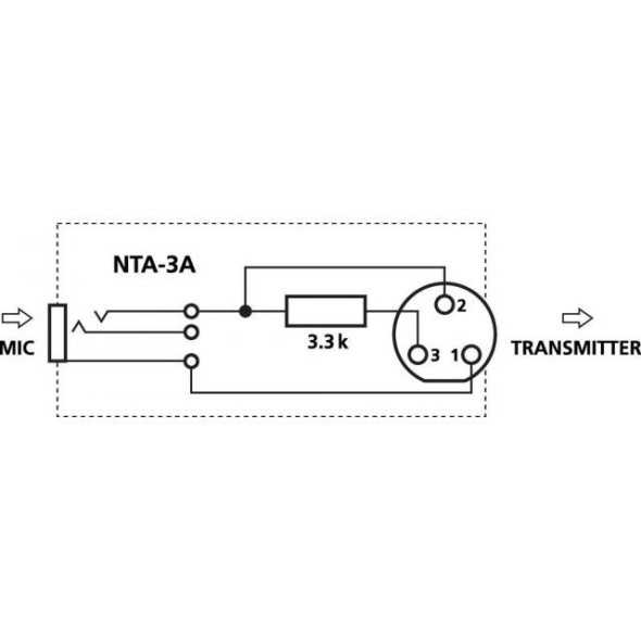 NTA-3A|Monacor|Kable i złącza