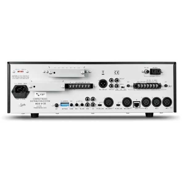 FBT MDS-6120 - wzmacniacz mocy linii 100V z odtwarzaczem MP3