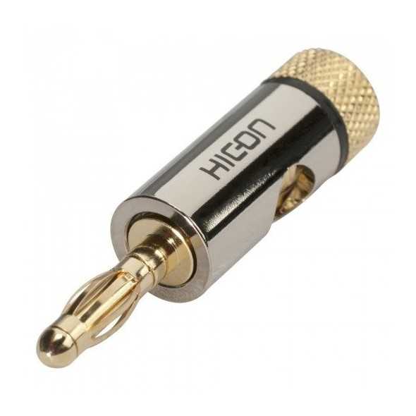 Hicon Banana HI-BM06-BLK - wtyk bananowy z zaciskiem|Hicon|Zbiorcza