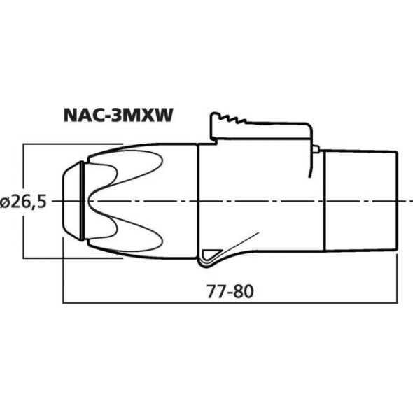 NAC-3MXW|Monacor|Kable i złącza