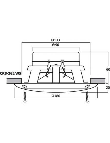CRB-265/WS|Monacor|Sufitowe