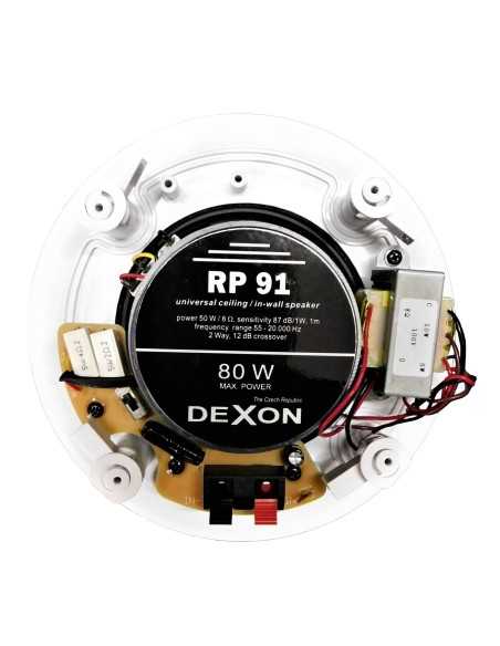 RP 91 Głośnik sufitowy z transformatorem dwudrożnyDEXON|DEXON|Sufitowe RP 91 Głośnik sufitowy z transformatorem dwudrożnyDEXON|DEXON|Sufitowe