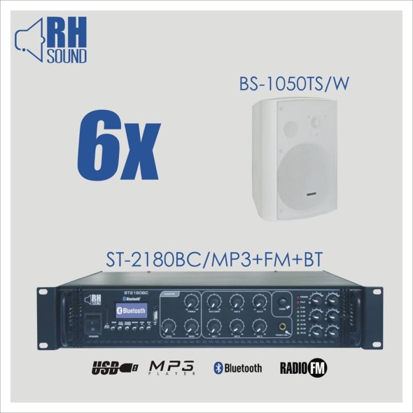 ST-2180BC + 6x BS-1050TS/W