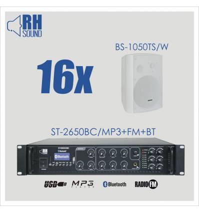 ST-2650BC + 16x BS-1050TS/W