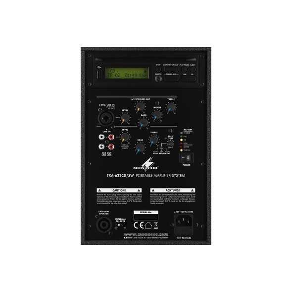 Monacor TXA-622CD/SW