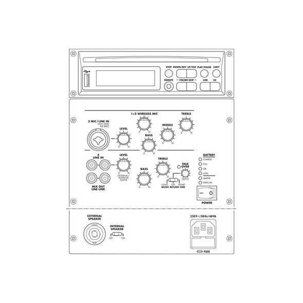 Monacor TXA-622CD/SW